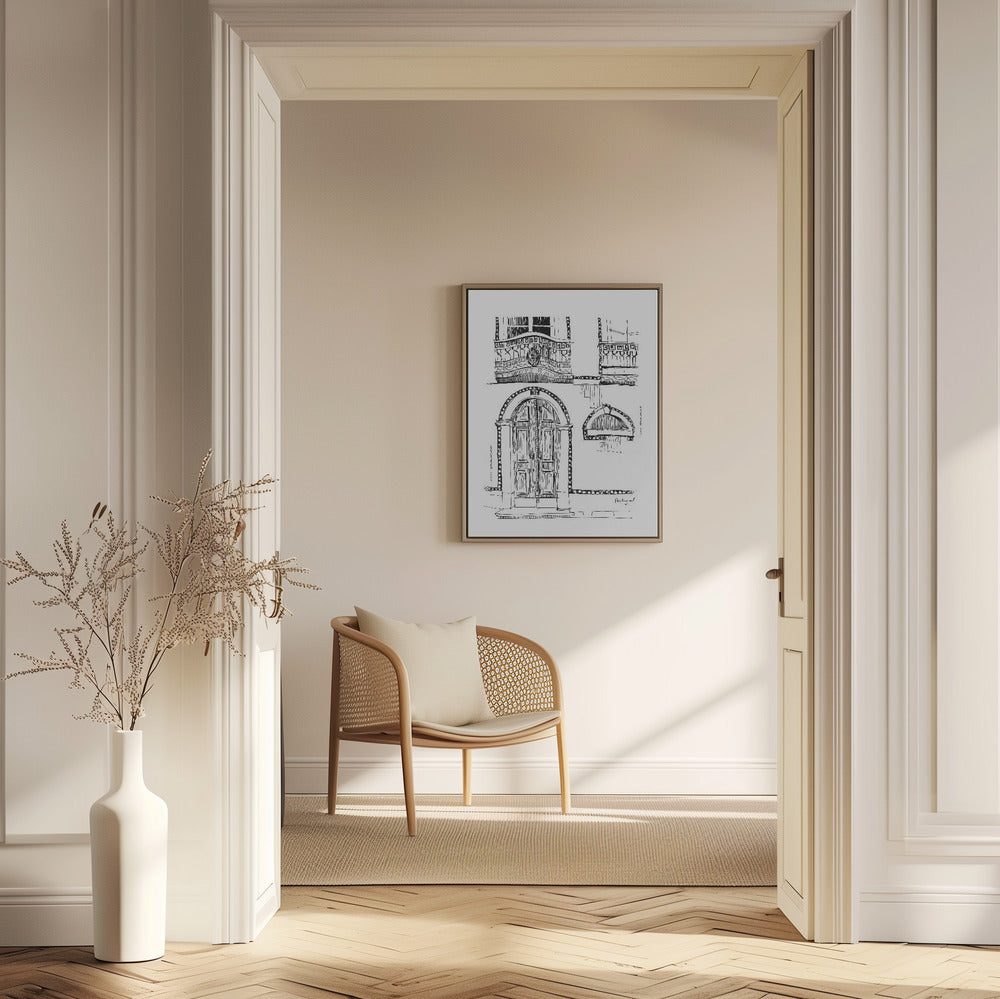 
                      
                        Elegant Entrance: Portugal Architecture, Fine Art Framed Poster
                      
                    
