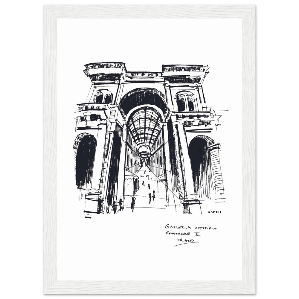 
                      
                        Milan, Fashion Capital City Artwork : Framed Art Print
                      
                    