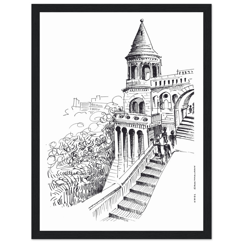 
                      
                        Castle In Budapest Art Print: Hungary Landscape, Wooden Framed Print
                      
                    