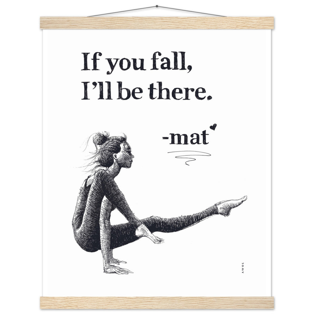 
                      
                        Spiritual Yoga Pose Art With Inspiring Quote: Poster Print with Hanger
                      
                    