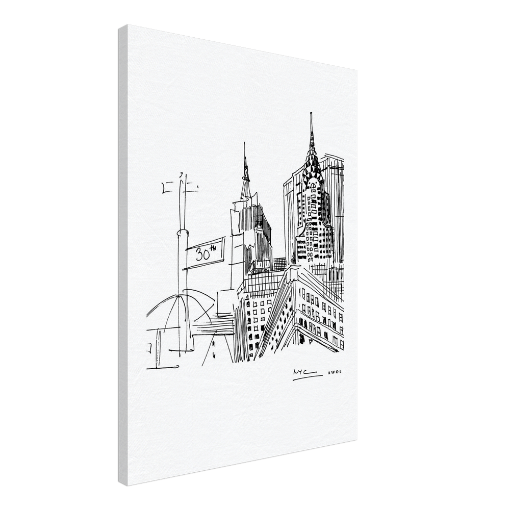 
                      
                        New York City Art, Iconic Skyscrapers: Canvas Print
                      
                    