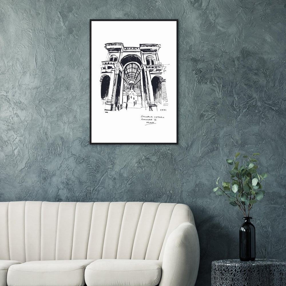 
                      
                        Milan, Fashion Capital City Artwork : Framed Art Print
                      
                    