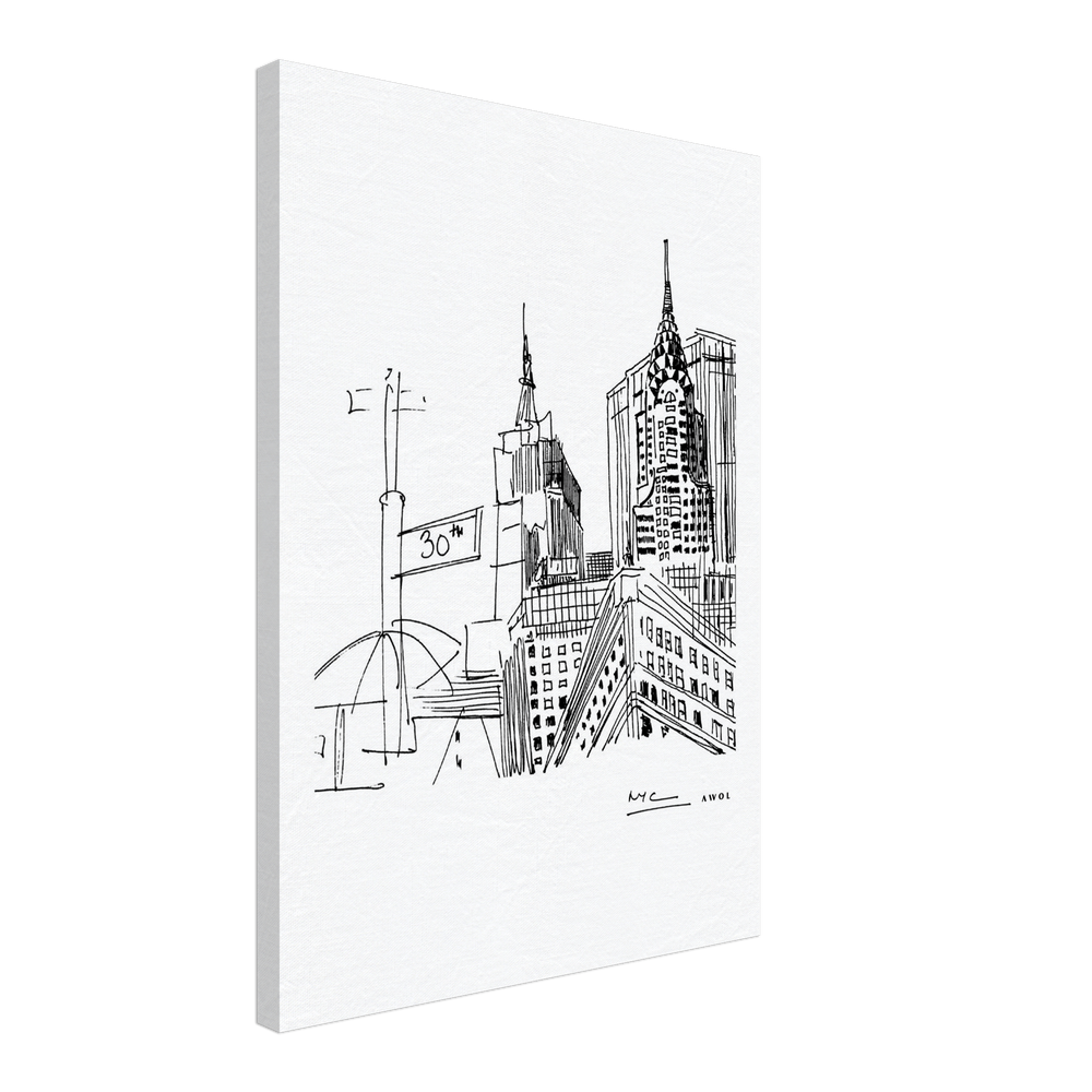 
                      
                        New York City Art, Iconic Skyscrapers: Canvas Print
                      
                    