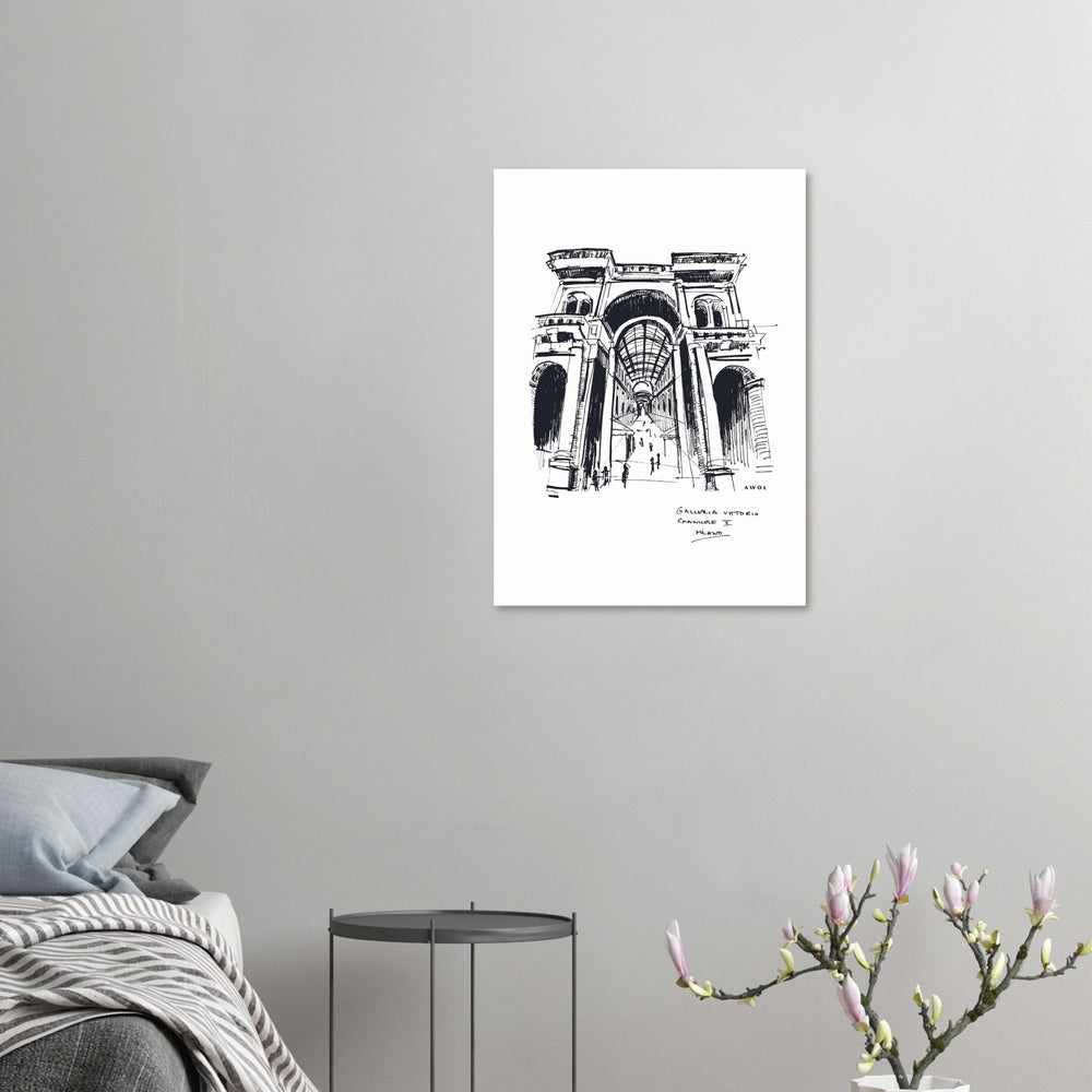 
                      
                        Milan City Art Print With Luxury Shopping Elegance: Poster Print
                      
                    