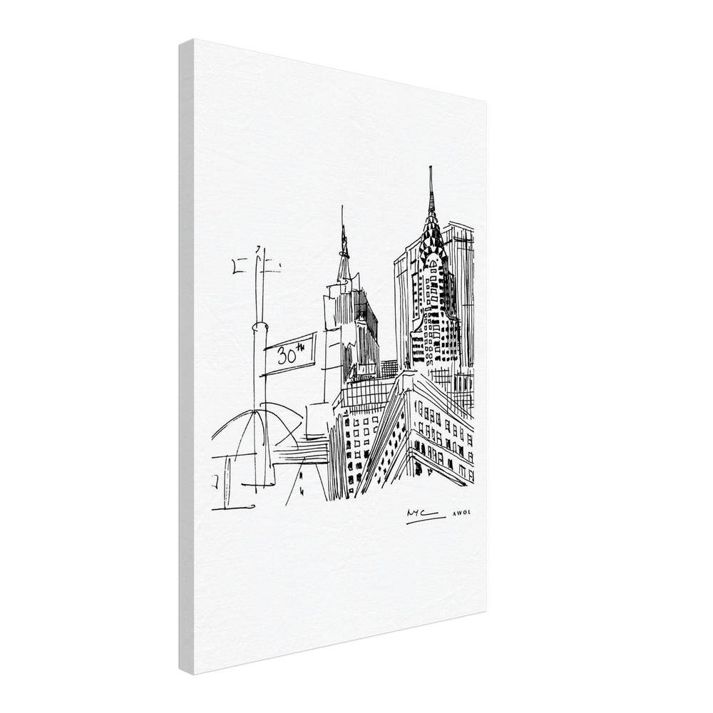 
                      
                        New York City Art, Iconic Skyscrapers: Canvas Print
                      
                    