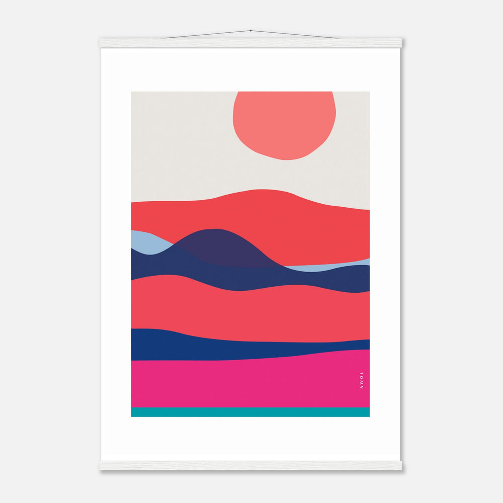 Abstract Sea Wall Art Print: Sunrises and Sunsets Poster With Hanger