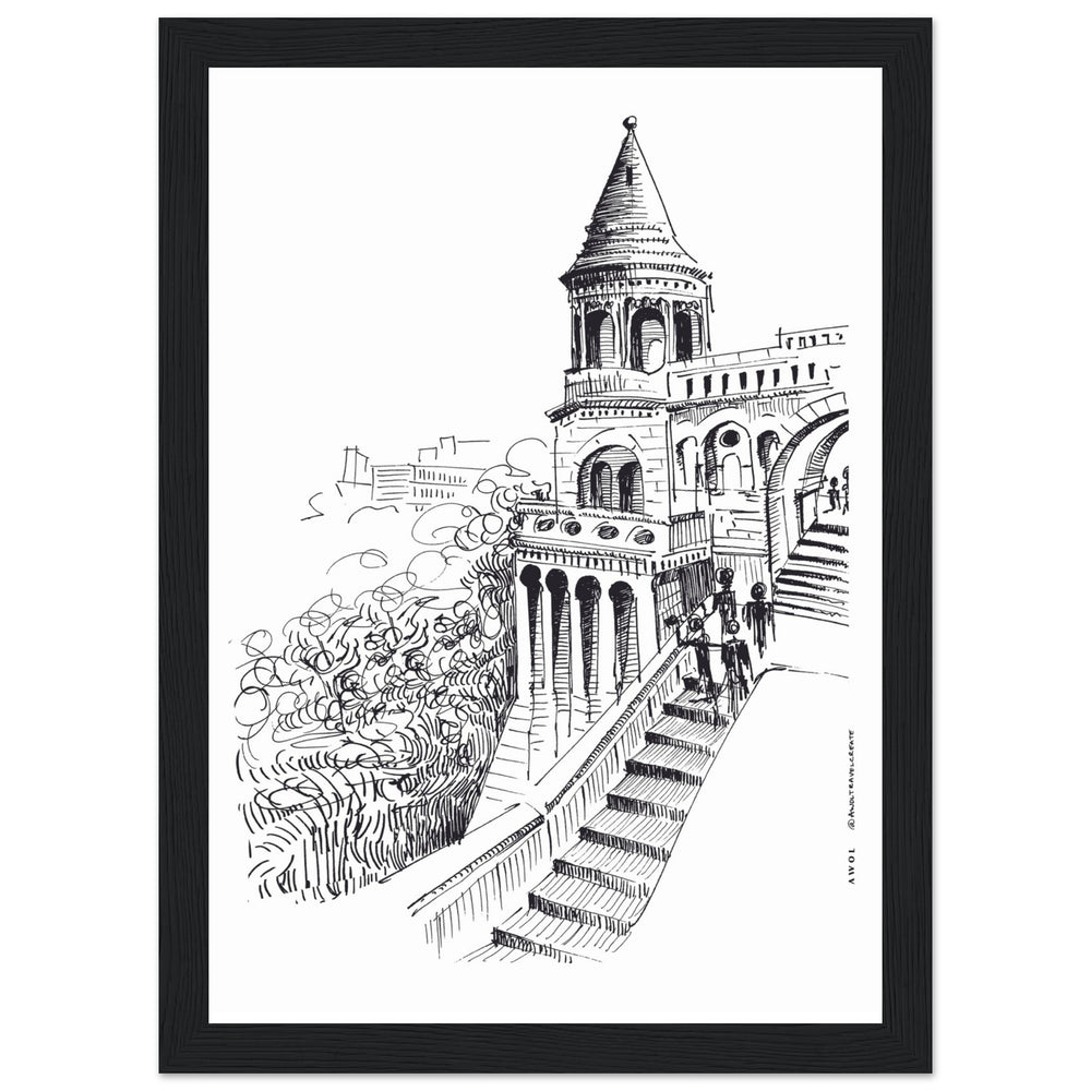 
                      
                        Castle In Budapest Art Print: Hungary Landscape, Wooden Framed Print
                      
                    