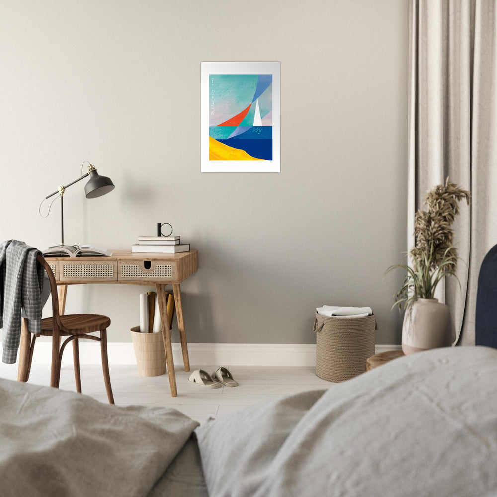 
                      
                        Abstract Wall Art, Sailing On The Côte d'Azur: Aluminum Print
                      
                    