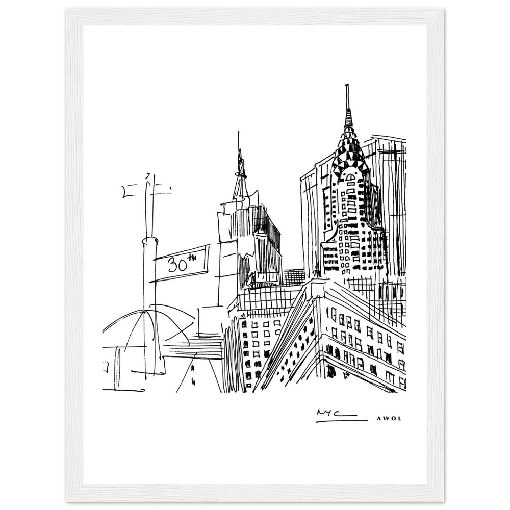 
                      
                        New York City Skyline Art, Iconic Skyscrapers: Framed Art Print
                      
                    