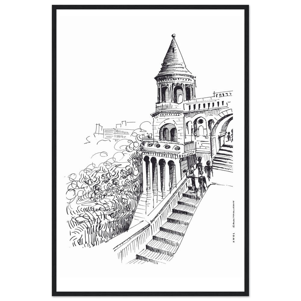 
                      
                        Castle In Budapest Art Print: Hungary Landscape, Wooden Framed Print
                      
                    