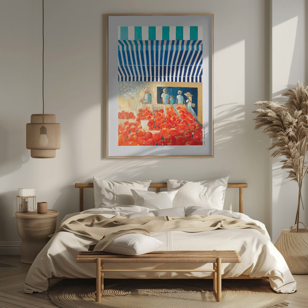 
                      
                        Nice Morning Market, South of France: Framed Fine Art Poster
                      
                    