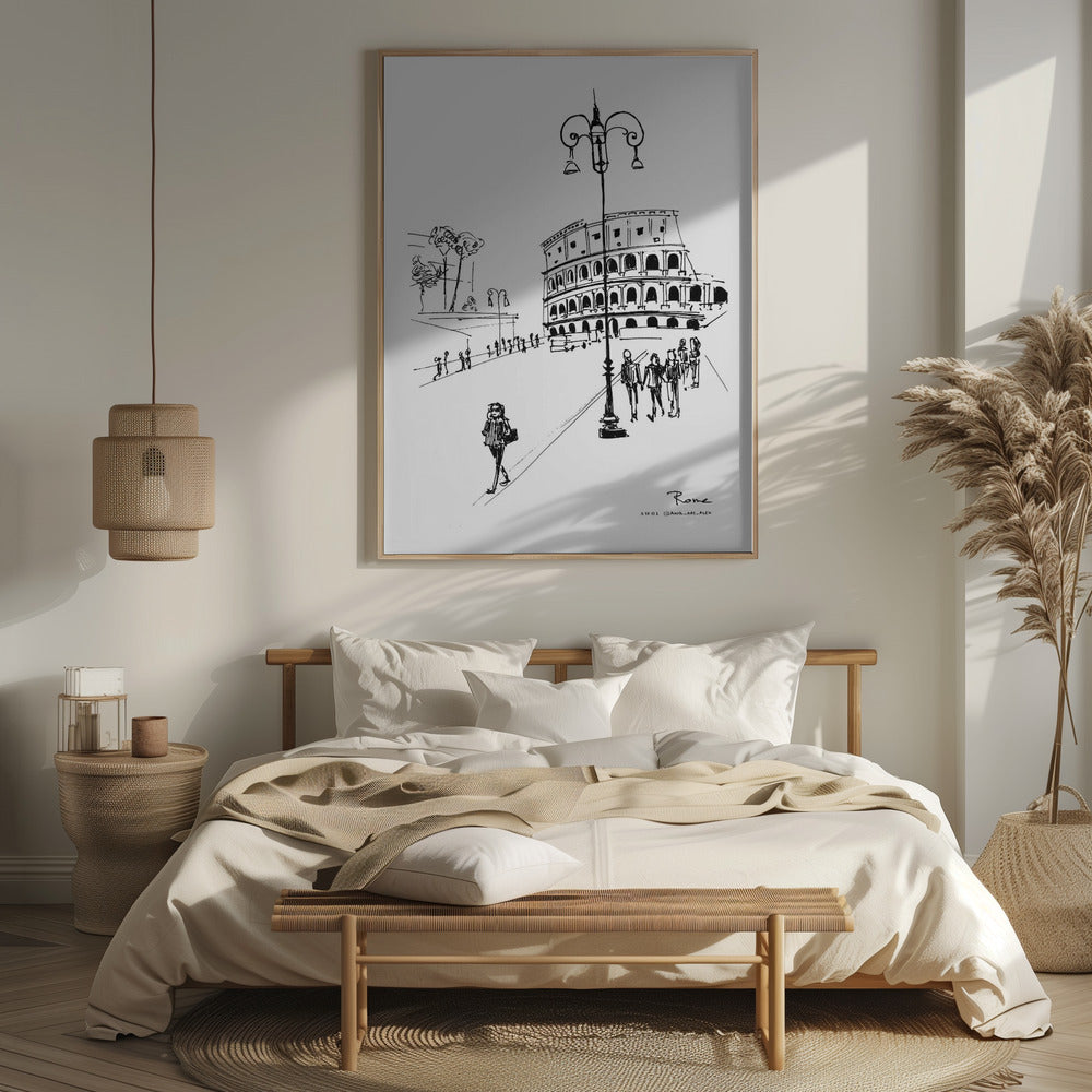 
                      
                        Black & White Rome, Italy Framed Wall Art Print
                      
                    