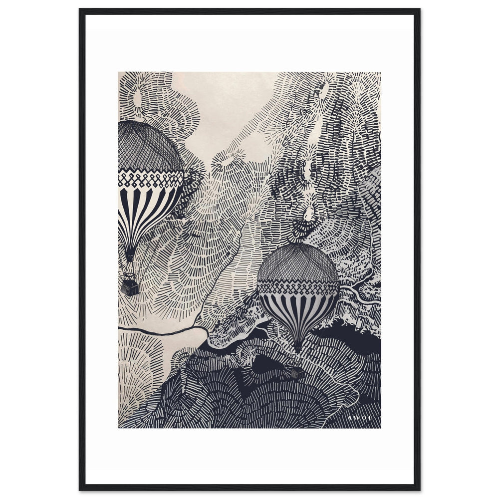 
                      
                        Dreaming Big: Hot Air Balloon Travel In The Sky, Framed Art Print
                      
                    