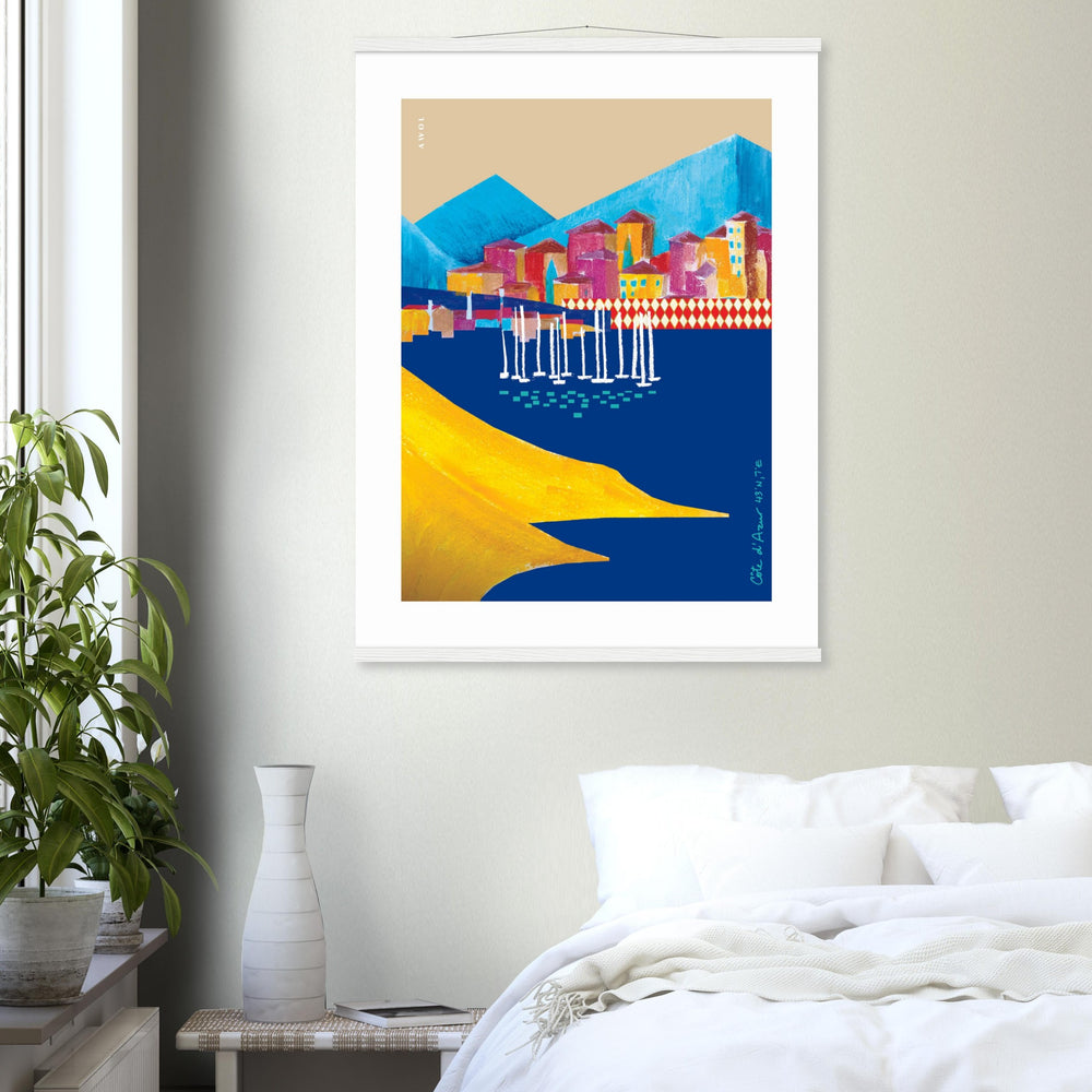 
                      
                        Colourful Villas On the Mediterranean Sea, Travel Poster With Hanger
                      
                    