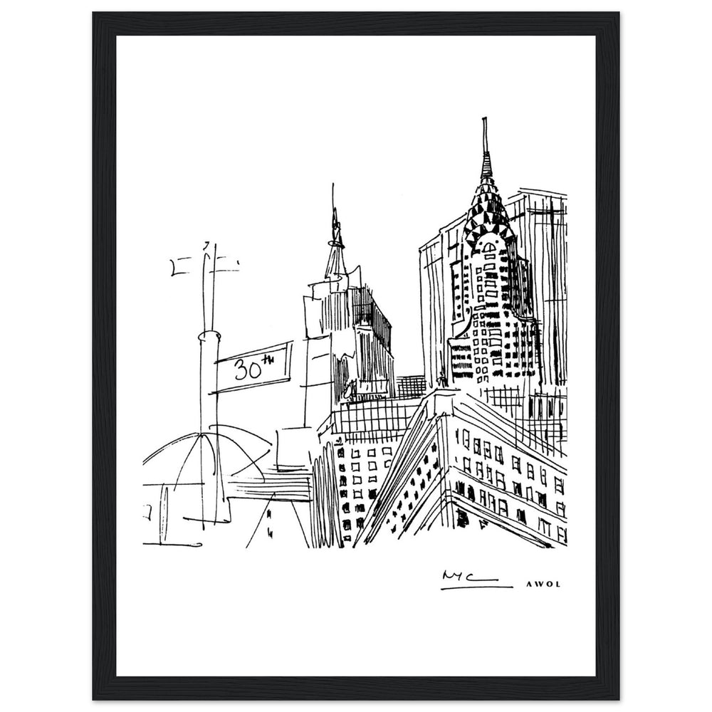 
                      
                        New York City Skyline Art, Iconic Skyscrapers: Framed Art Print
                      
                    