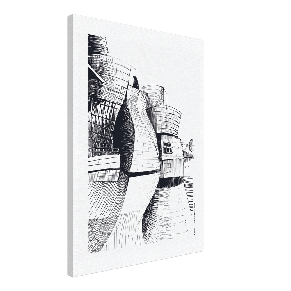 
                      
                        The Guggenheim Bilbao, Modern Architecture Wall Art: Canvas Print
                      
                    