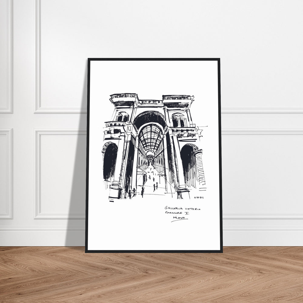 
                      
                        Milan, Fashion Capital City Artwork : Framed Art Print
                      
                    