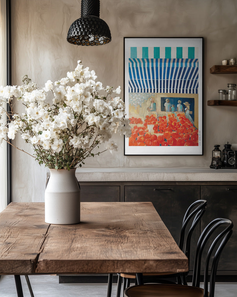 
                      
                        Nice Morning Market, South of France: Fine Art Giclée Poster Print
                      
                    