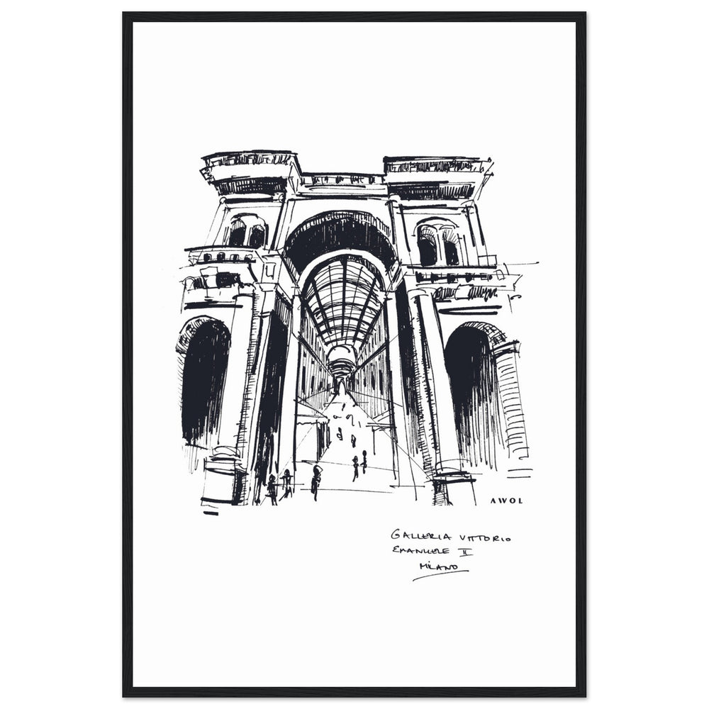 
                      
                        Milan, Fashion Capital City Artwork : Framed Art Print
                      
                    