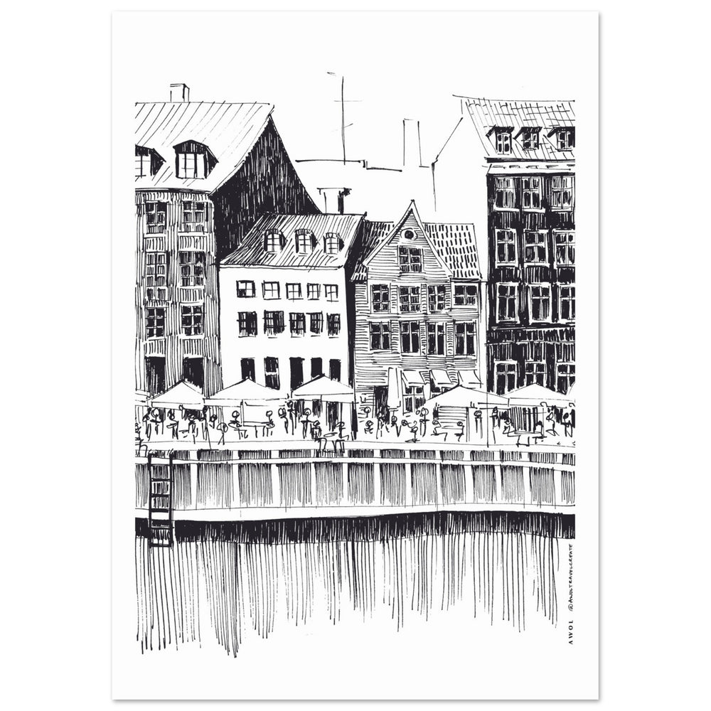 
                      
                        Saturday Afternoon By Nyhavn Canal In Copenhagen, Denmark: Premium Matte Paper Art Print
                      
                    