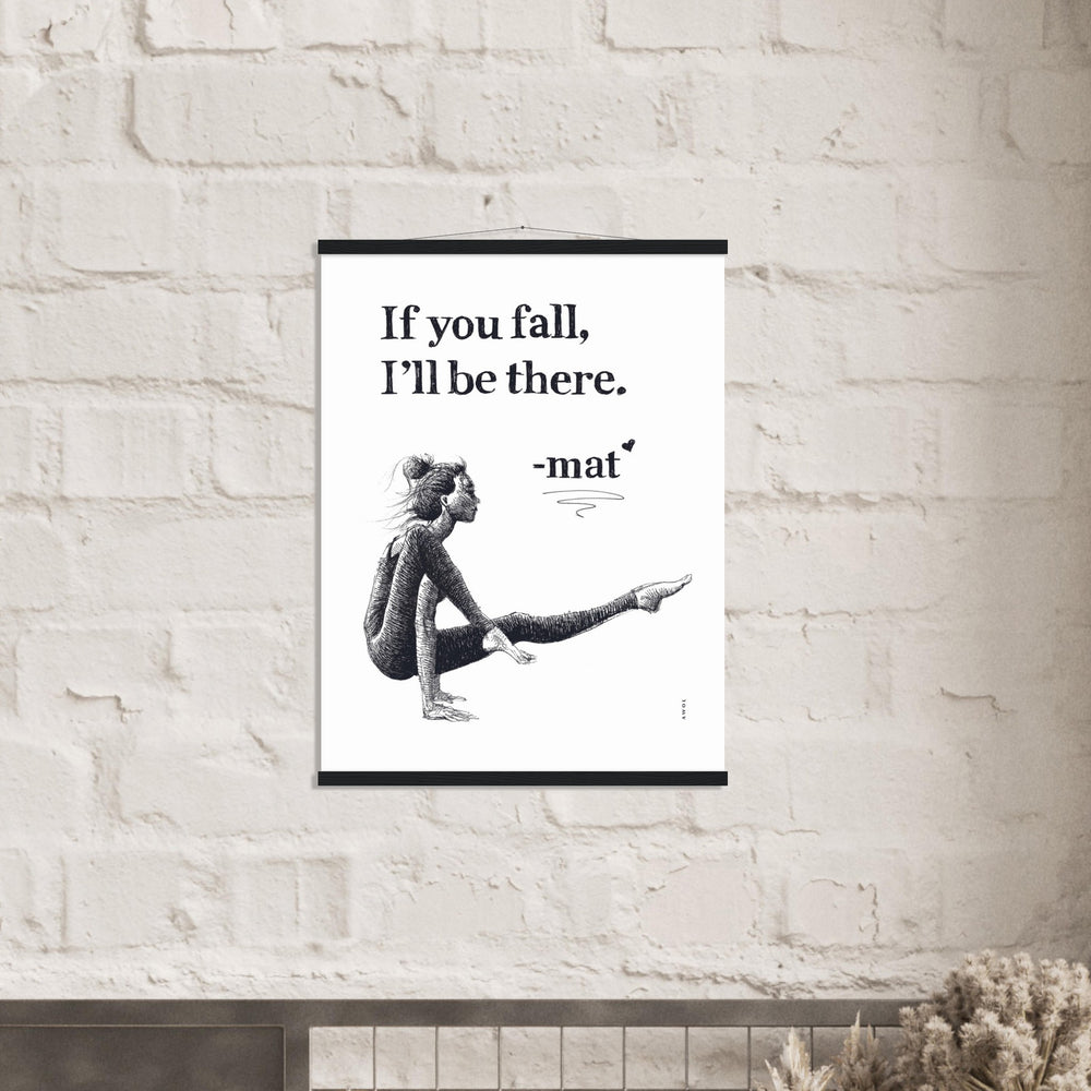 
                      
                        Spiritual Yoga Pose Art With Inspiring Quote: Poster Print with Hanger
                      
                    