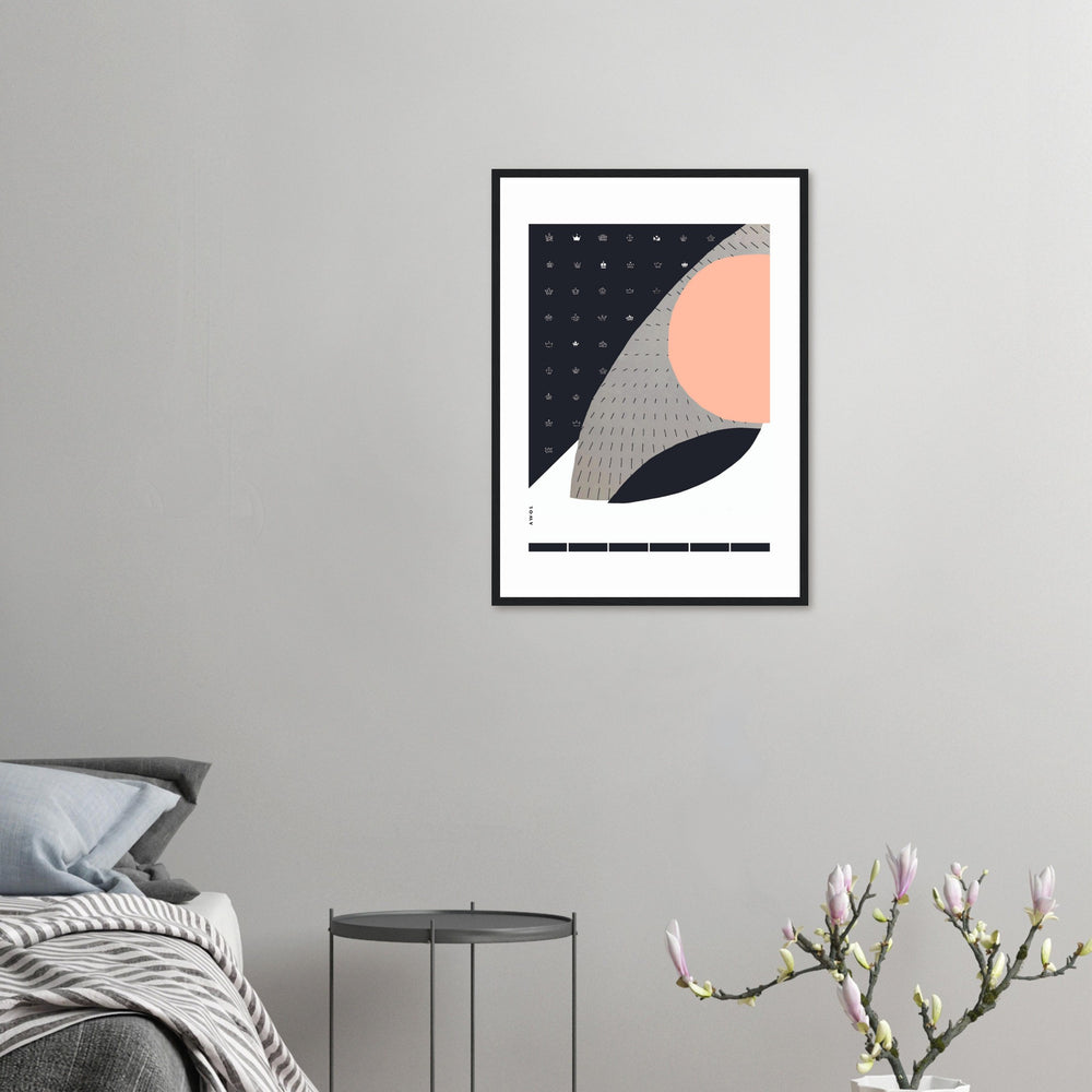 
                      
                        Minimalist Wall Art, Scandinavian Art Print With Abstract Graphic Shapes: Framed Art Print
                      
                    