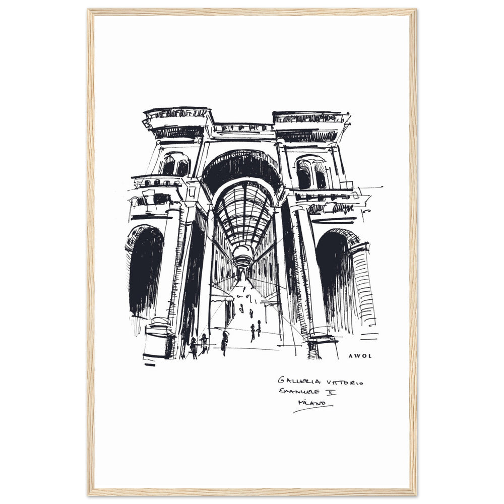 
                      
                        Milan, Fashion Capital City Artwork : Framed Art Print
                      
                    