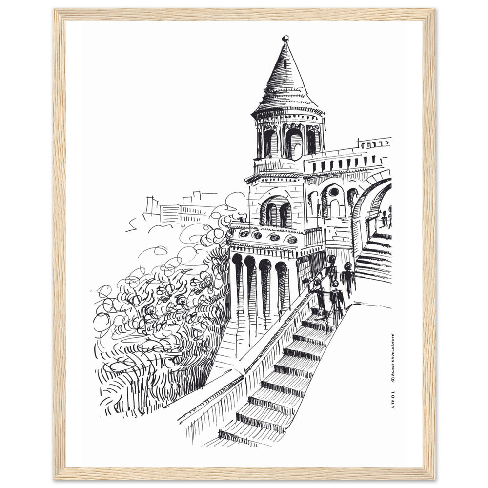 
                      
                        Castle In Budapest Art Print: Hungary Landscape, Wooden Framed Print
                      
                    