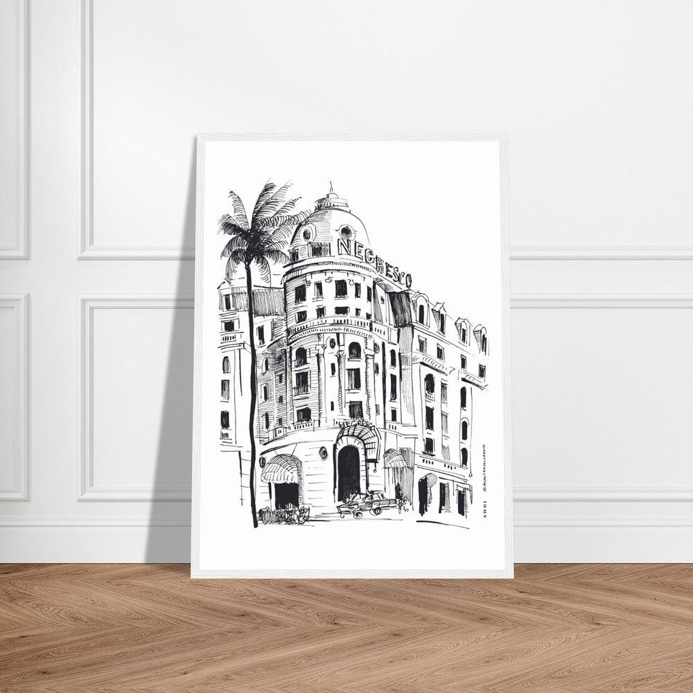 
                      
                        Palm Trees On The French Riviera: Côte d'Azur Framed Art Print
                      
                    