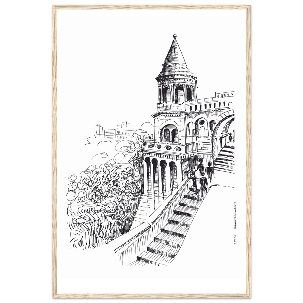 
                      
                        Castle In Budapest Art Print: Hungary Landscape, Wooden Framed Print
                      
                    