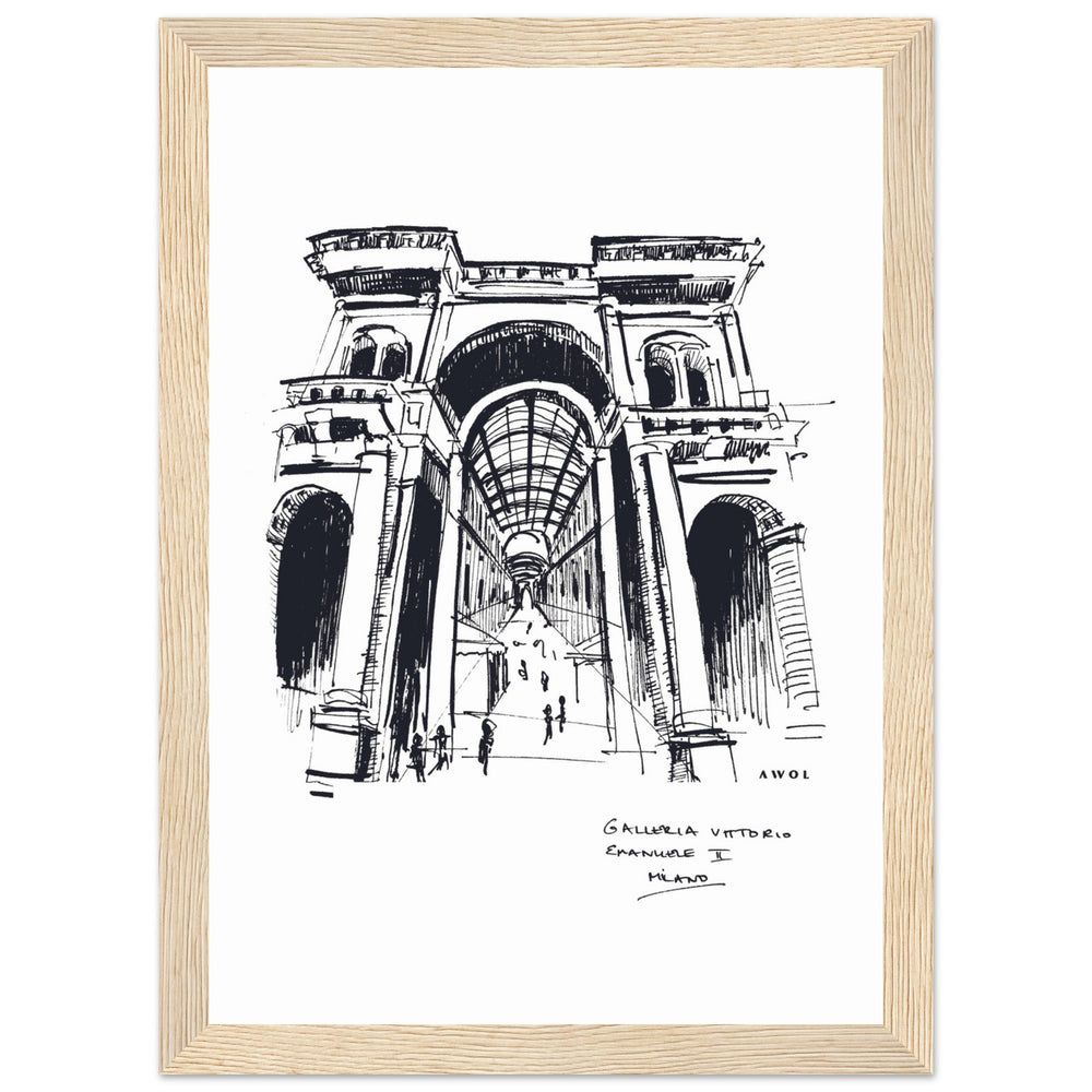 
                      
                        Milan, Fashion Capital City Artwork : Framed Art Print
                      
                    