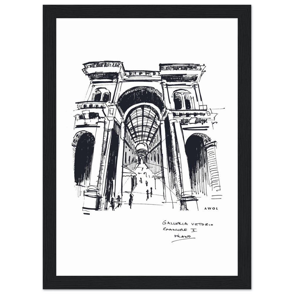 
                      
                        Milan, Fashion Capital City Artwork : Framed Art Print
                      
                    