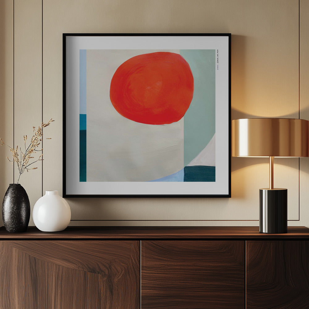 
                      
                        Stillness at Sunrise, Abstract Sky: Fine Art Wooden Framed Poster
                      
                    