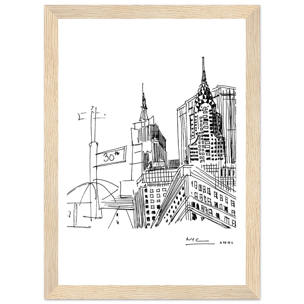 
                      
                        New York City Skyline Art, Iconic Skyscrapers: Framed Art Print
                      
                    