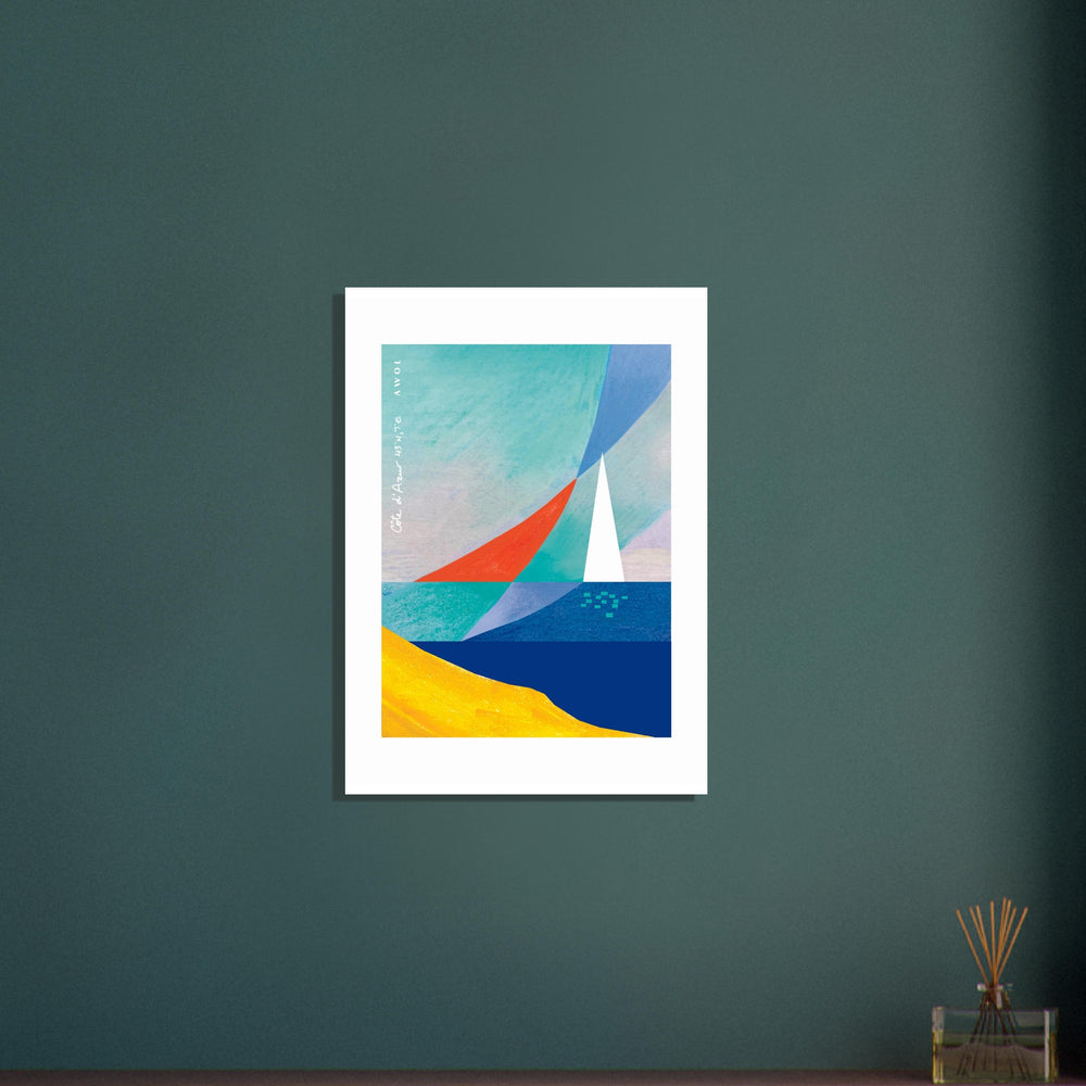 
                      
                        Abstract Wall Art, Sailing On The Côte d'Azur: Aluminum Print
                      
                    