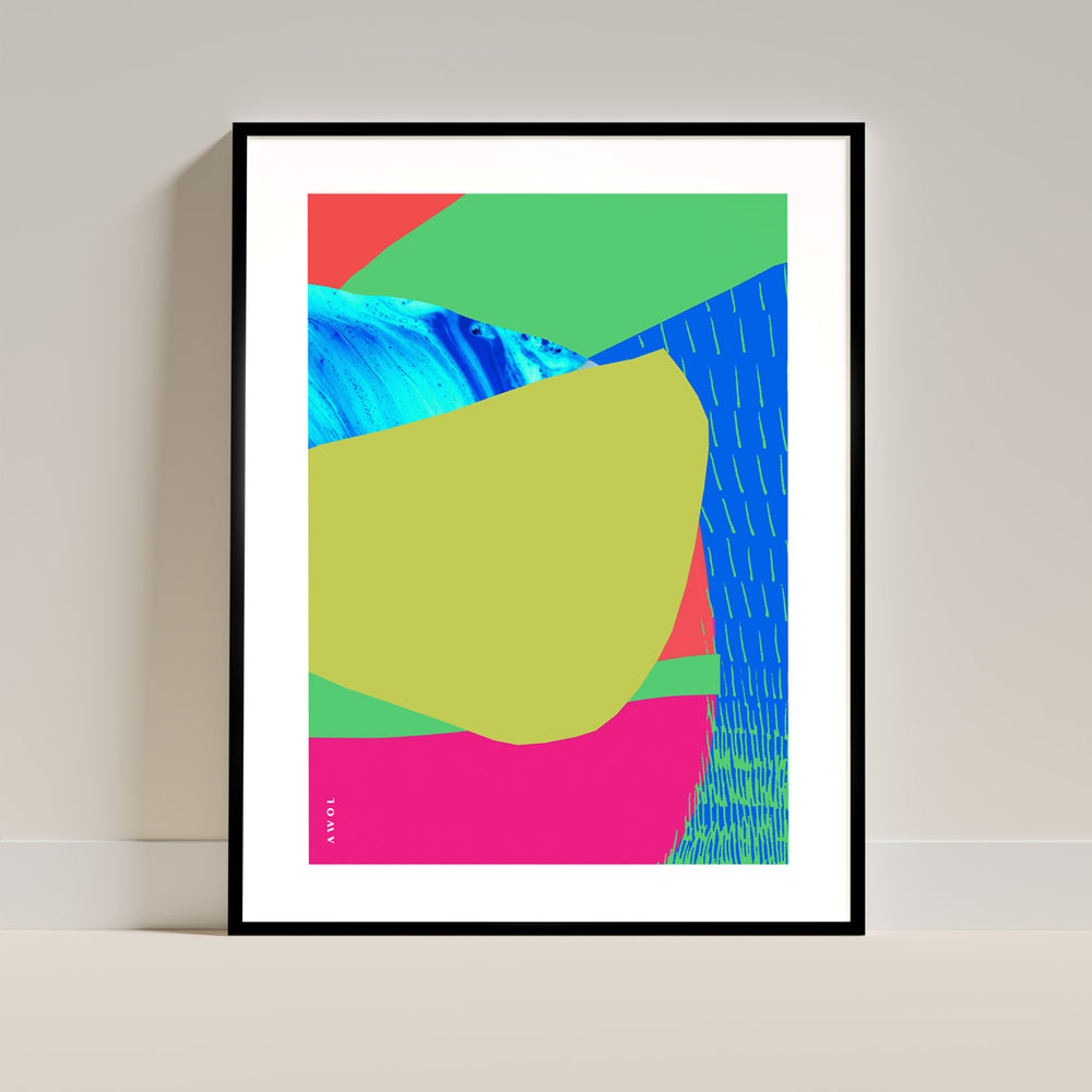 
                      
                        Colourful Bali, Thailand And Vietnam Abstract Landscapes: Wooden Framed Poster
                      
                    