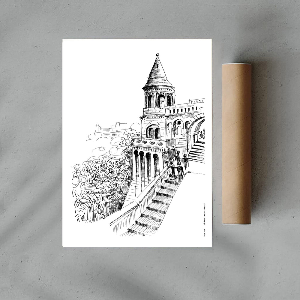 
                      
                        Castle On A Hill Overlooking Budapest: Hungary City Landscape, Premium Matte Paper Poster
                      
                    