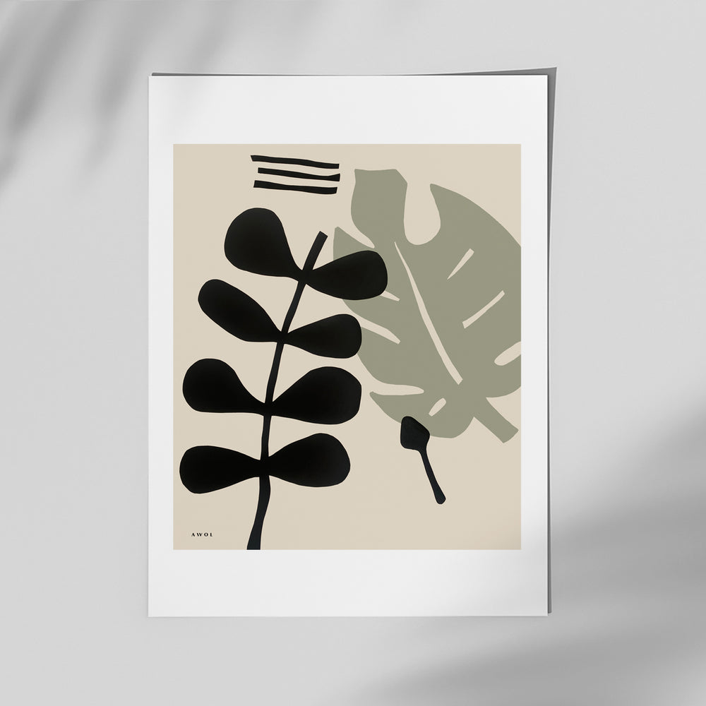 
                      
                        Modern Botanical Wall Art, Poster with Hanger
                      
                    