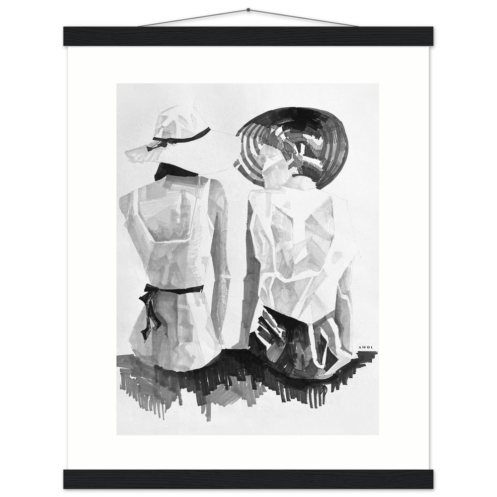 
                      
                        A Summer Day By The Sea: Friends In The Sun Portrait, Wall Poster Print with Hanger - Creations Awol
                      
                    