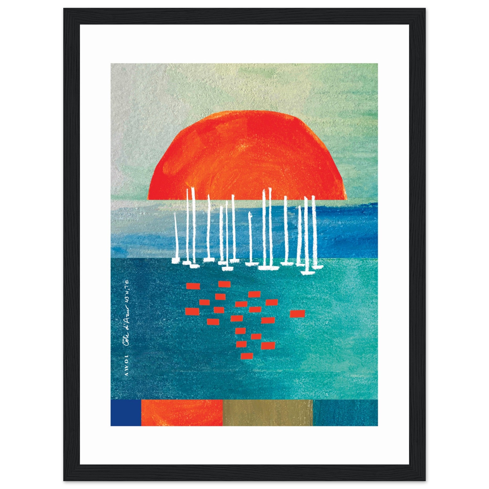 First Light | Côte d'Azur Sunrise Framed Art Print | Alex Nereuta