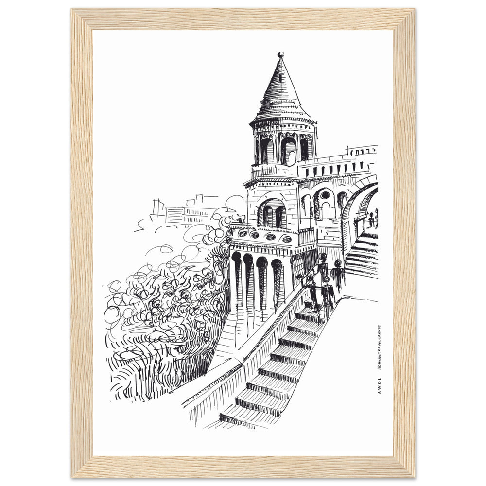 
                      
                        Castle In Budapest Art Print: Hungary Landscape, Wooden Framed Print
                      
                    