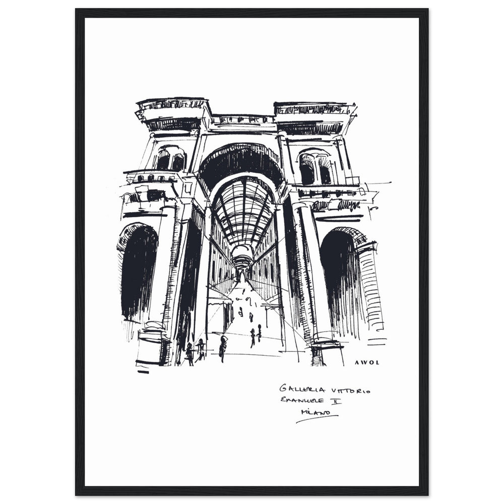 
                      
                        Milan, Fashion Capital City Artwork : Framed Art Print
                      
                    