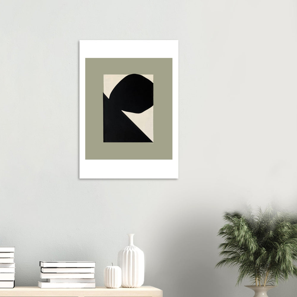 
                      
                        Abstract Art, Mountain Landscape With Boulder, Premium Matte Paper Poster - Creations Awol
                      
                    