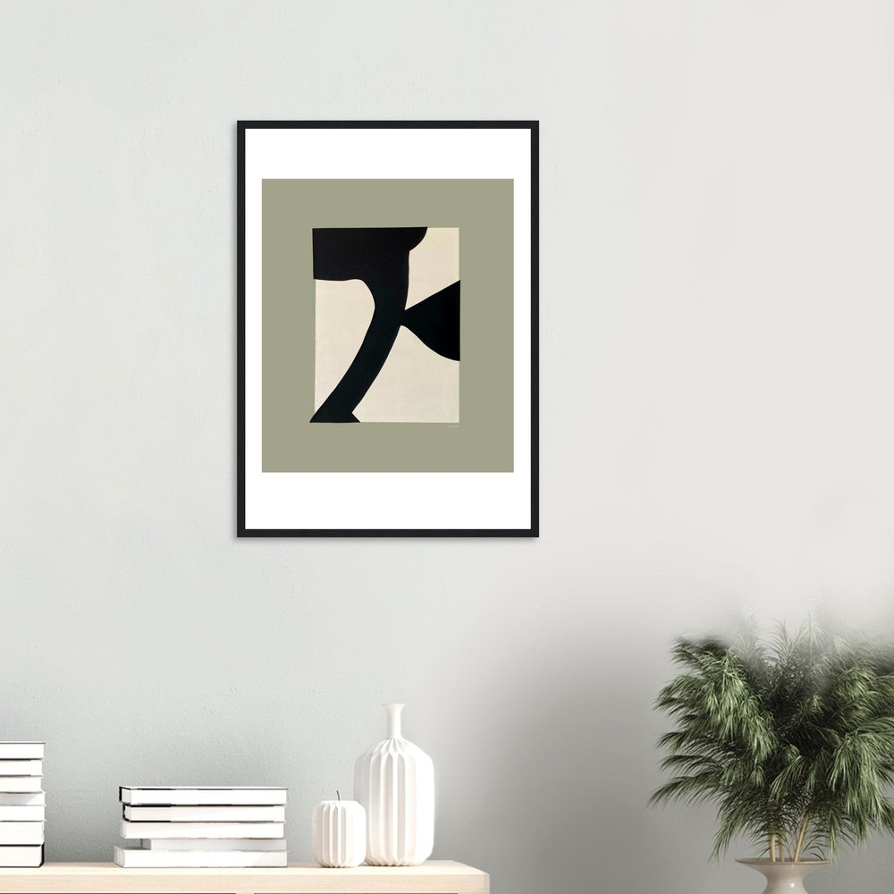 
                      
                        Abstract Flower Art, Minimalist Plant Wall Decor: Framed Art Print - Creations Awol
                      
                    