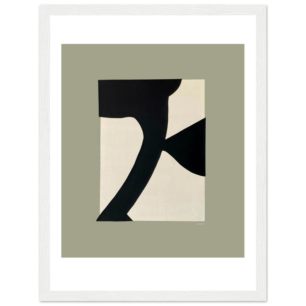 
                      
                        Abstract Flower Art, Minimalist Plant Wall Decor: Framed Art Print - Creations Awol
                      
                    