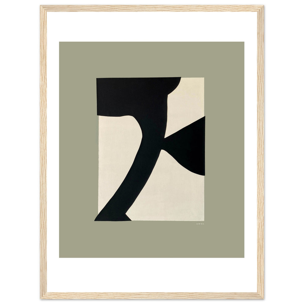 
                      
                        Abstract Flower Art, Minimalist Plant Wall Decor: Framed Art Print - Creations Awol
                      
                    