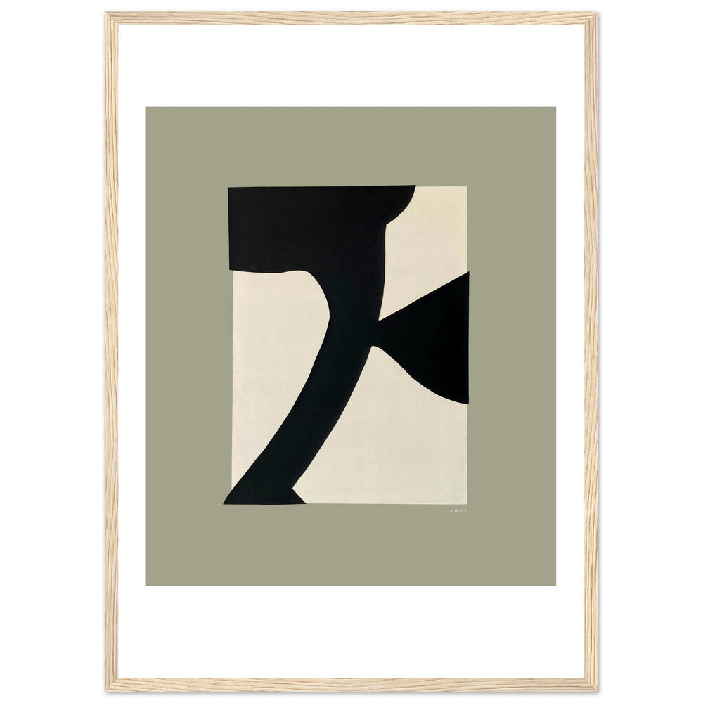 
                      
                        Abstract Flower Art, Minimalist Plant Wall Decor: Framed Art Print - Creations Awol
                      
                    