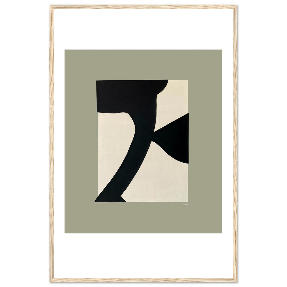 
                      
                        Abstract Flower Art, Minimalist Plant Wall Decor: Framed Art Print - Creations Awol
                      
                    