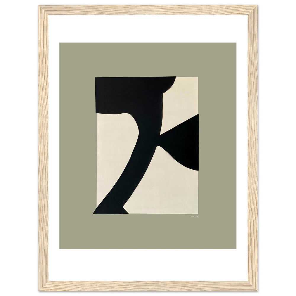 
                      
                        Abstract Flower Art, Minimalist Plant Wall Decor: Framed Art Print - Creations Awol
                      
                    