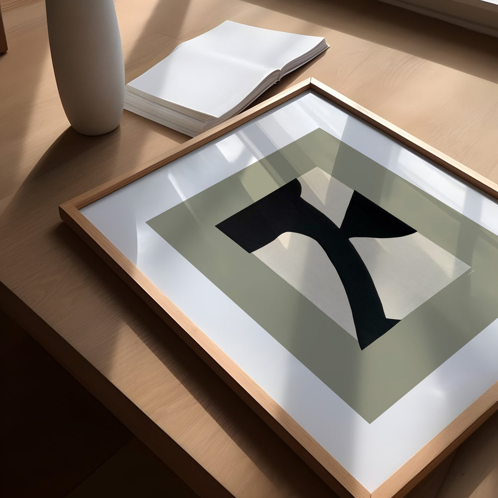 
                      
                        Abstract Flower Art, Minimalist Plant Wall Decor: Framed Art Print - Creations Awol
                      
                    